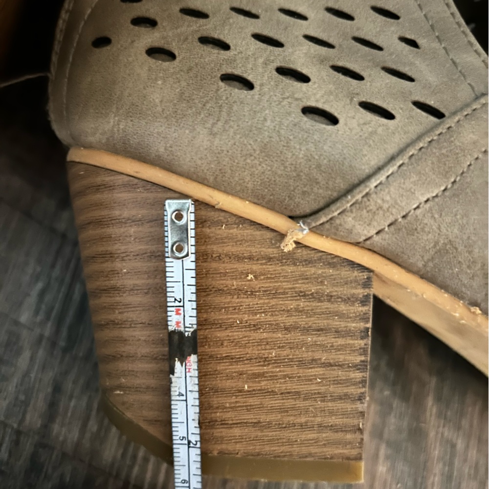 Perforated Open Toe Booties - image 4